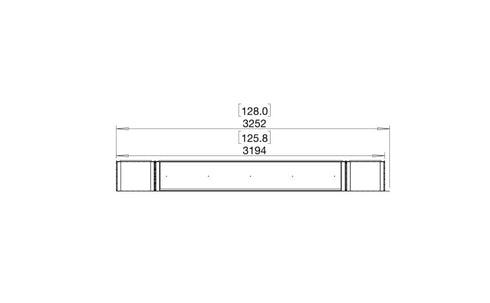 Ecosmart Fire Flex 122LC.BX2 Left Corner Fireplace Insert - Black Finish / Black Burner - ESF.FX.122LC.BX2.B